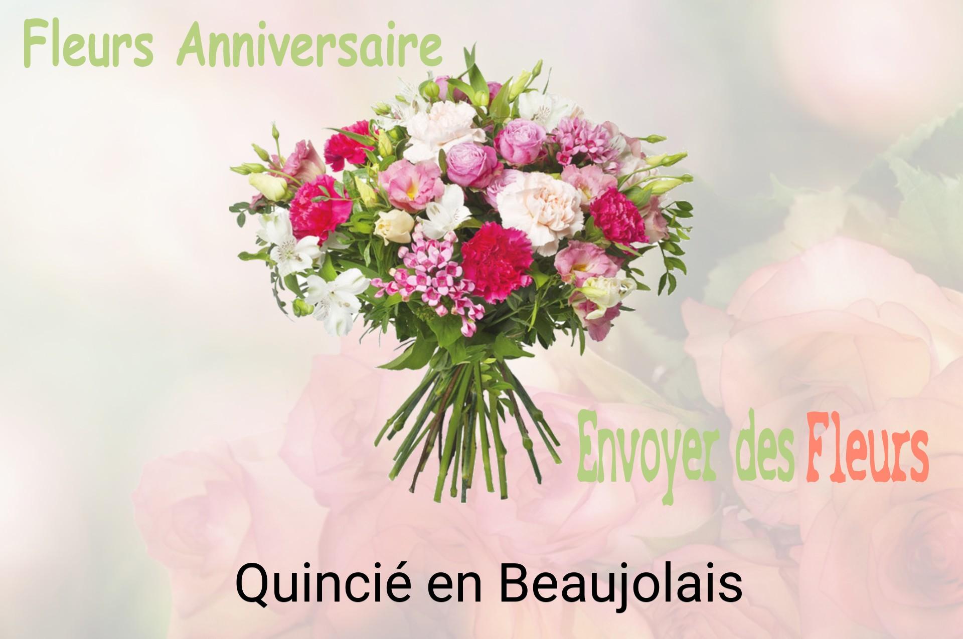 Bouquet de fleurs d’anniversaire livré à Quincié-en-Beaujolais